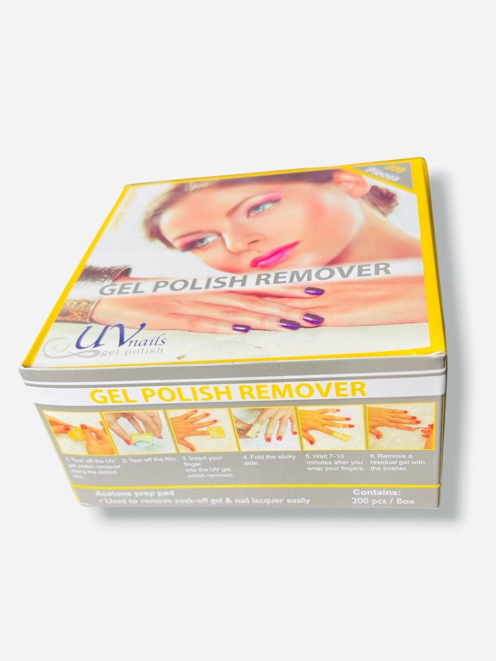 200pc. Gel Polish Remover-Lemon Scented - Picture 2 of 2